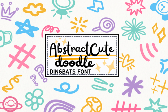 Abstract Cute Doodle: A Playful Font for Digital Branding