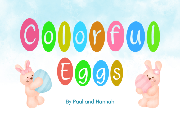 Colorful Eggs Font for Web Design