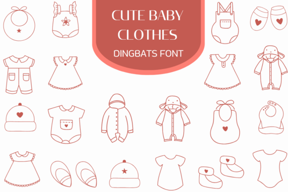 Cute Baby Clothes Font for Eye-Catching Designs