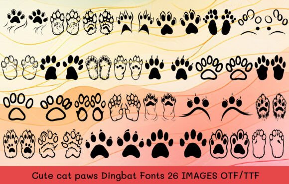Cute Cat Paws Font Review