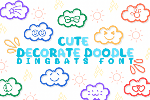 Cute Decorate Doodle Font for Business Branding