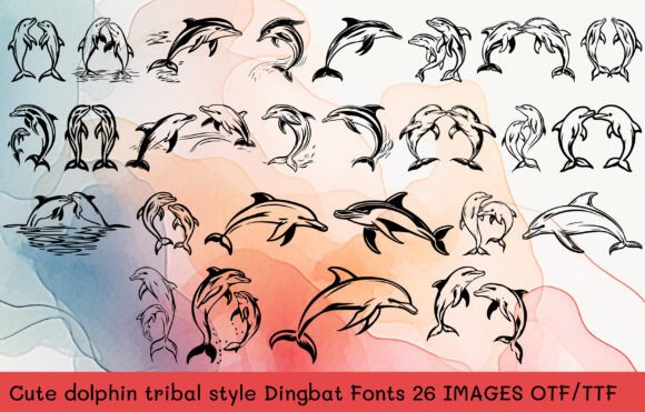 Cute Dolphin Font for Editorial Design