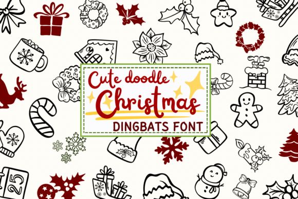 Cute Doodle Christmas Font for Festive Branding