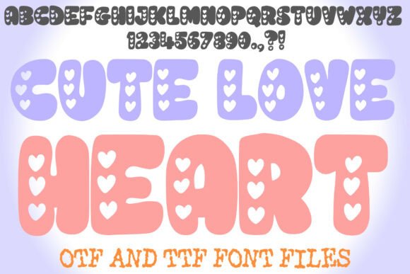 Cute Love Heart Font for Engaging Campaigns