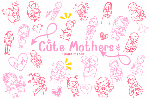 Cute Mothers Font for Heartwarming Editorial Designs