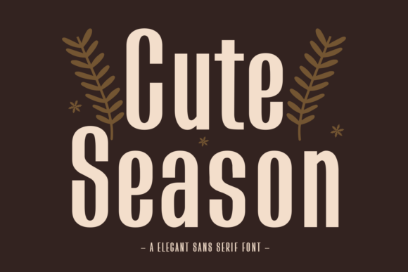 Cute Season: A Fresh Typeface for Modern Campaigns