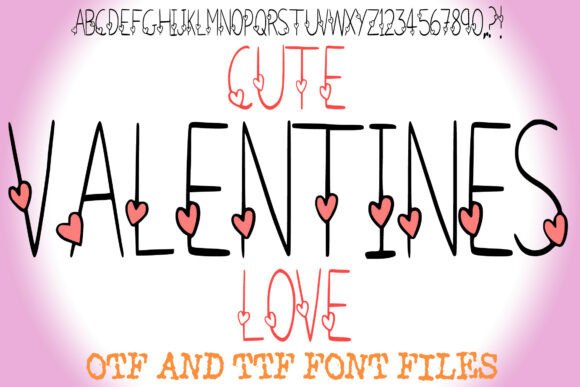 Cute Valentines Love Font for Romantic Branding