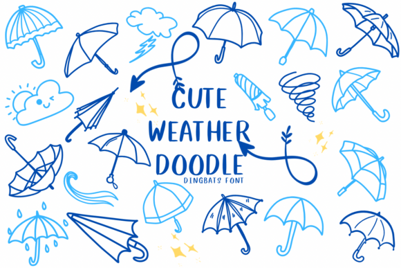 Cute Weather Doodle Font Review for Brand Designers