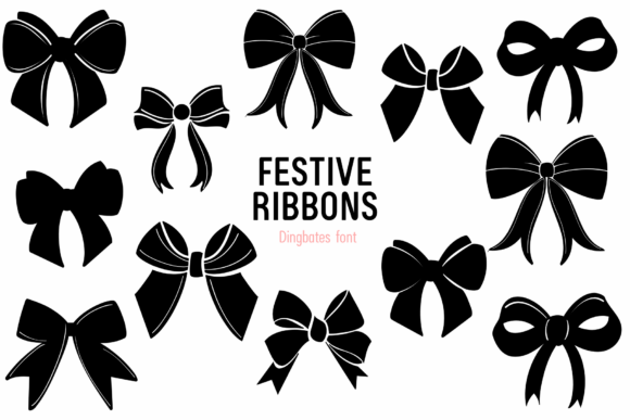 Festive Ribbons: A Playful Font for Branding Magic