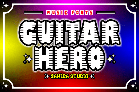Guitar Hero Font for Eye-Catching Campaigns