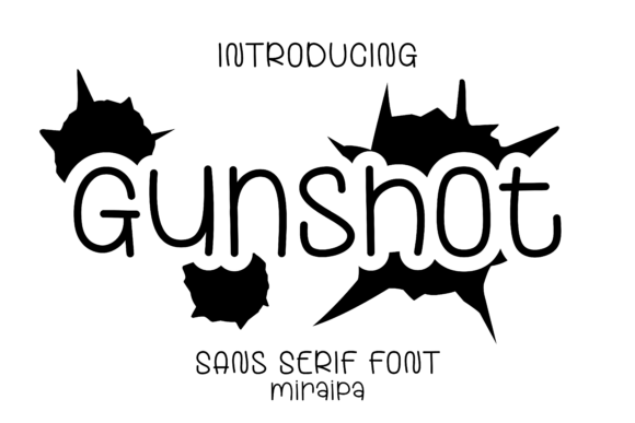 Gunshot Font: A Quirky Touch for Handmade Creations