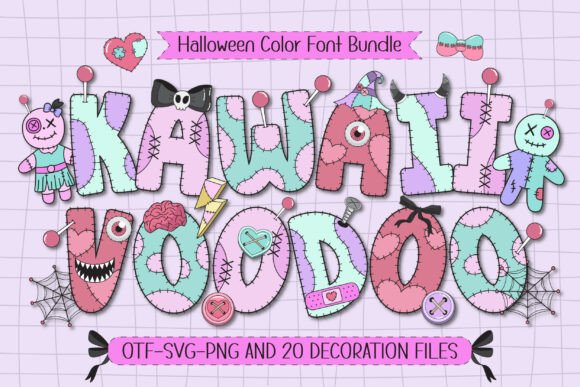 Kawaii Voodoo Font for Halloween Campaigns