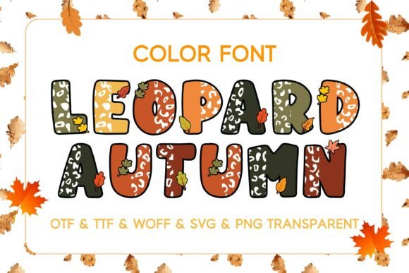 Leopard Autumn Font for Digital Campaigns