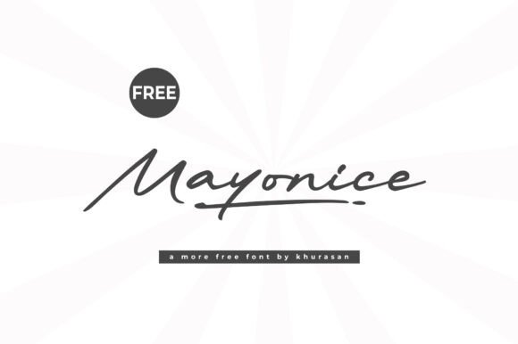 Mayonice: A Handwritten Font for Modern Branding Projects