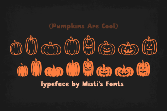 Pumpkins Are Cool Font for Handmade Creations