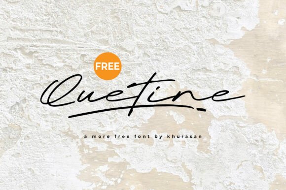 Quetine: A Handwritten Font for Modern Web Design
