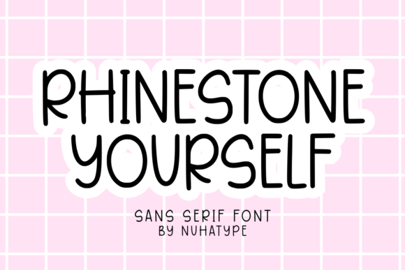 Rhinestone Yourself Font for Web Design