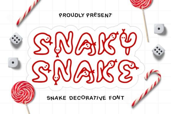 Snaky Snake Typeface for Web Design
