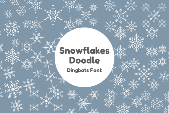 Snowflakes Doodle: A Cute Dingbats Font for Creative Projects