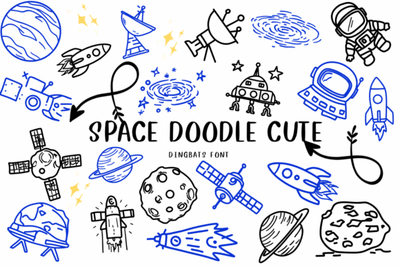 Space Doodle Cute: A Playful Font for Branding Projects