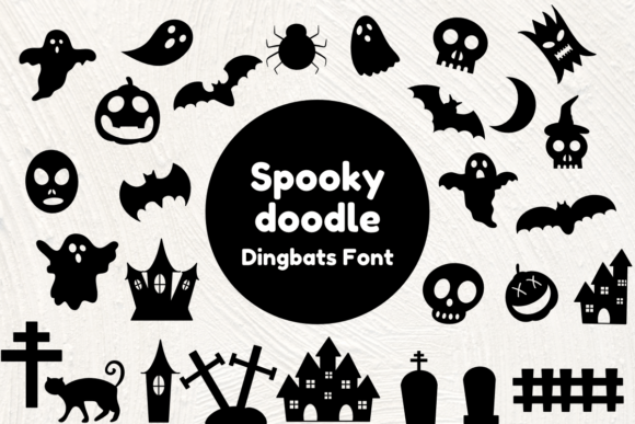 Spooky Doodle Font for Editorial Design and Creative Projects