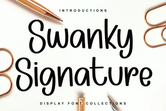 Swanky Signature: A Playful Font for Digital Branding
