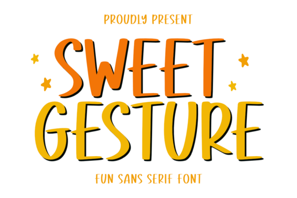 Sweet Gesture Font for Handmade Projects