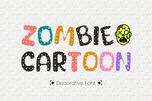 Zombie Cartoon Font for Business Branding